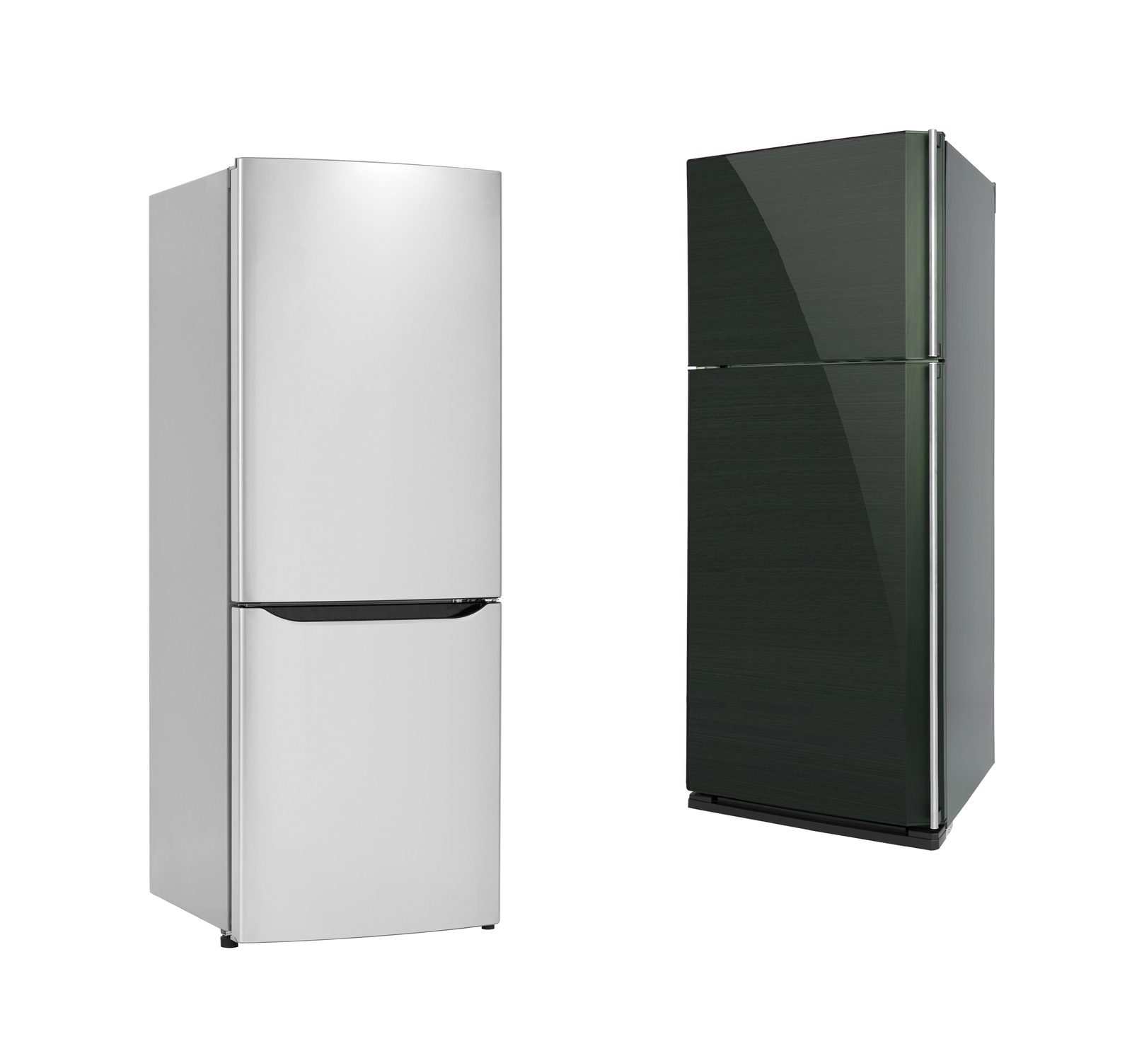 Two tall freestanding refrigeration cabinets pictured side by side